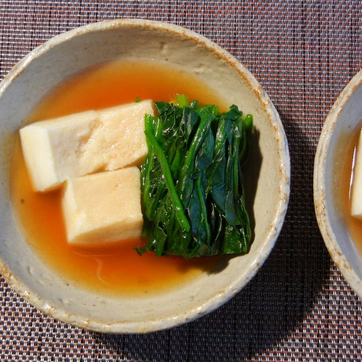 ほうれん草と高野豆腐のおひたし